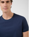 Camiseta mercerizada marino - Hombre - PV2026 | Roberto Verino