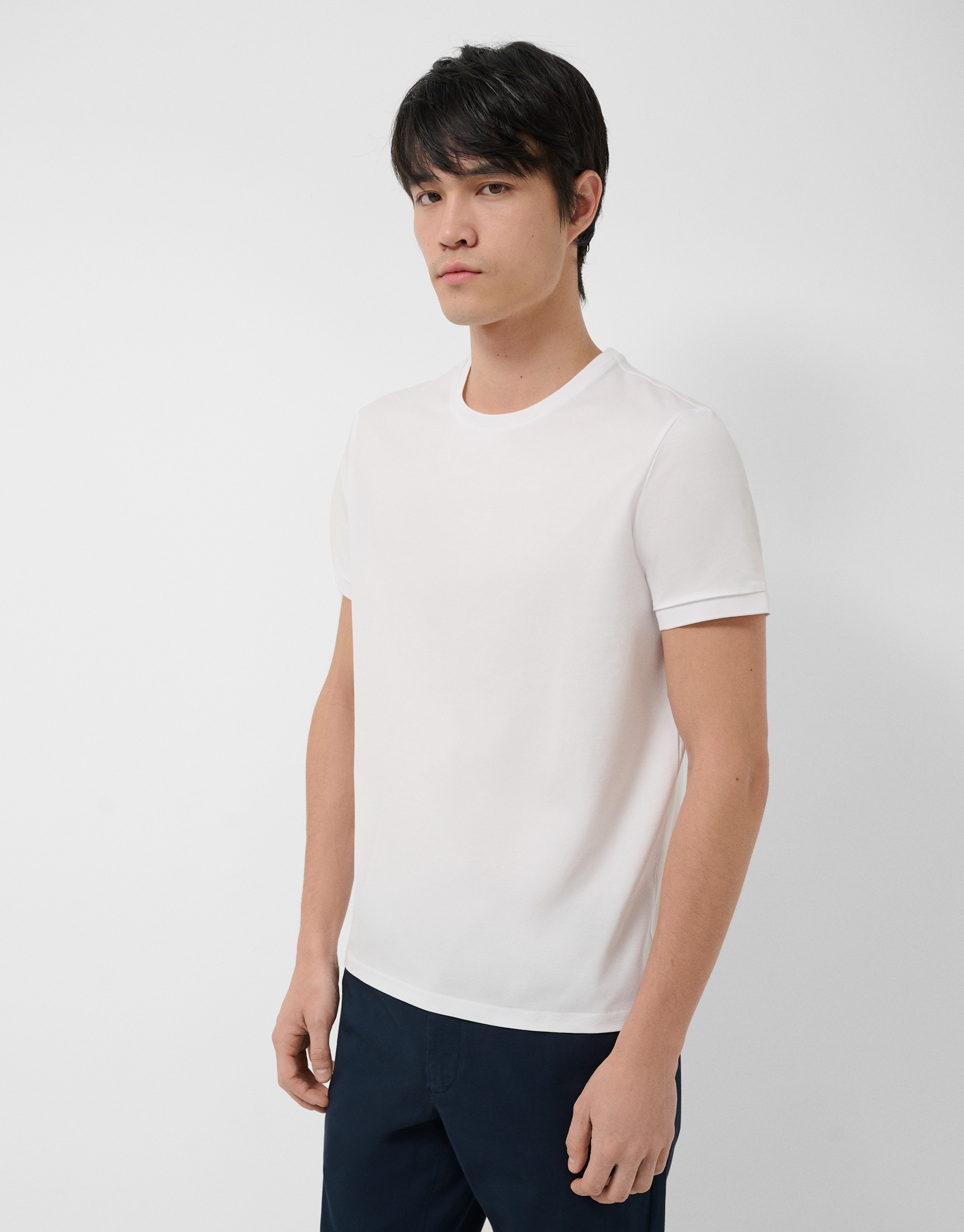 Camiseta mercerizada blanca - Hombre - PV2026 | Roberto Verino