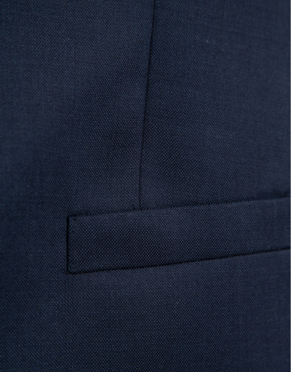 Navy dark blue wool waistcoat - Man - SS2026 | Roberto Verino