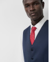 Navy dark blue wool waistcoat - Man - SS2026 | Roberto Verino