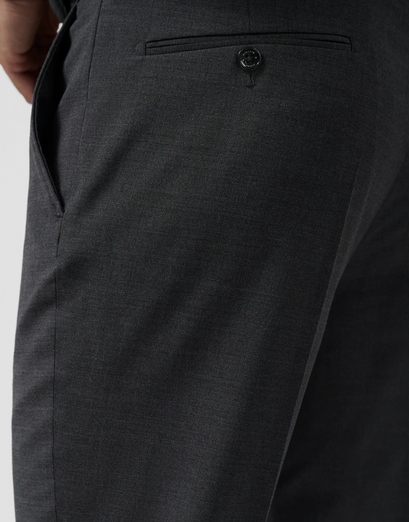 Pantalón vestir gris oscuro - Hombre - OI2025 | Roberto Verino