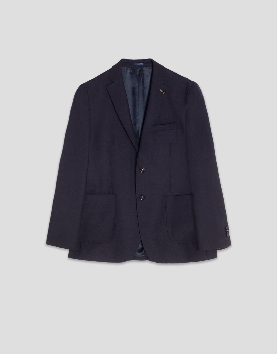Americana azul estructura color marino - Hombre | Roberto Verino