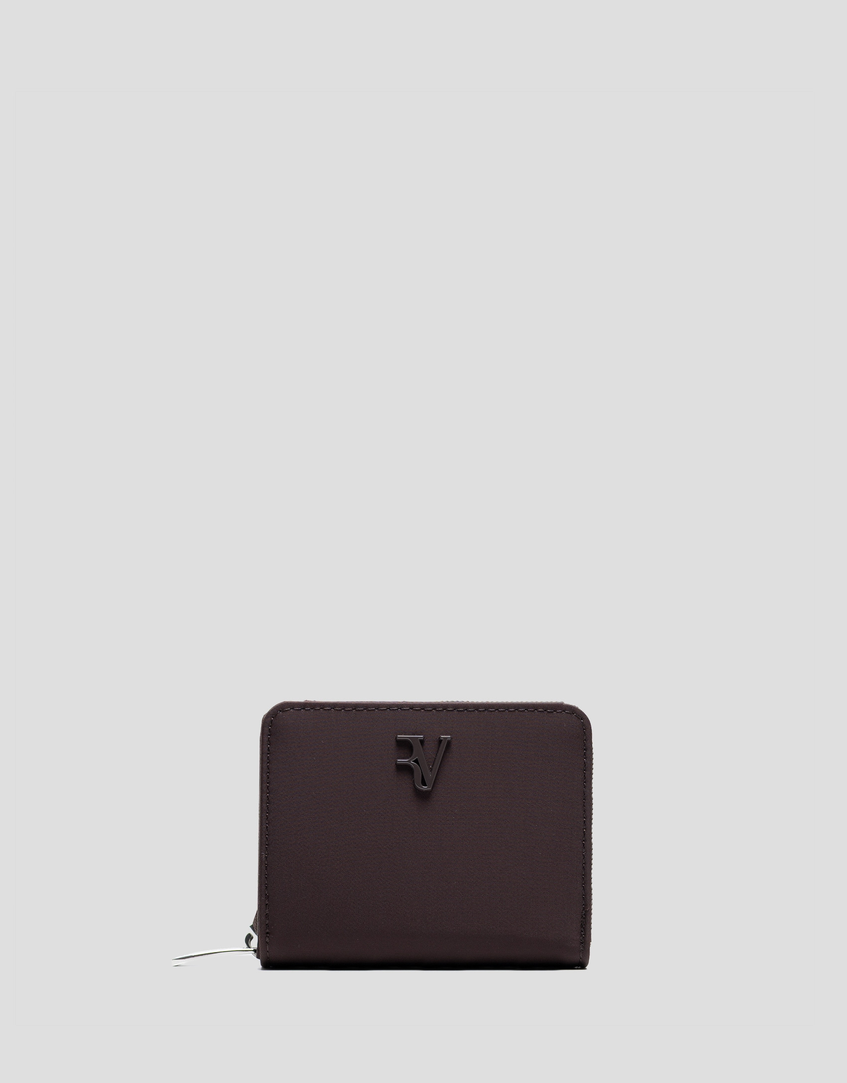 Brown nylon purple coin purse - Gift Guide | Roberto Verino