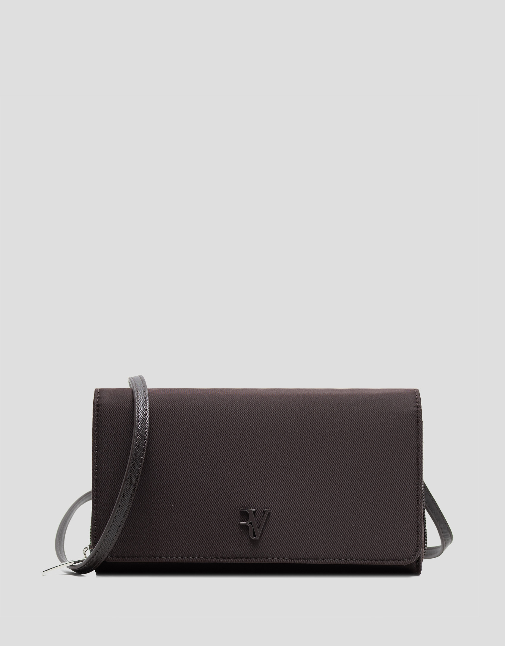 Brown nylon shoulder bag - Gift Guide - AW2025 | Roberto Verino