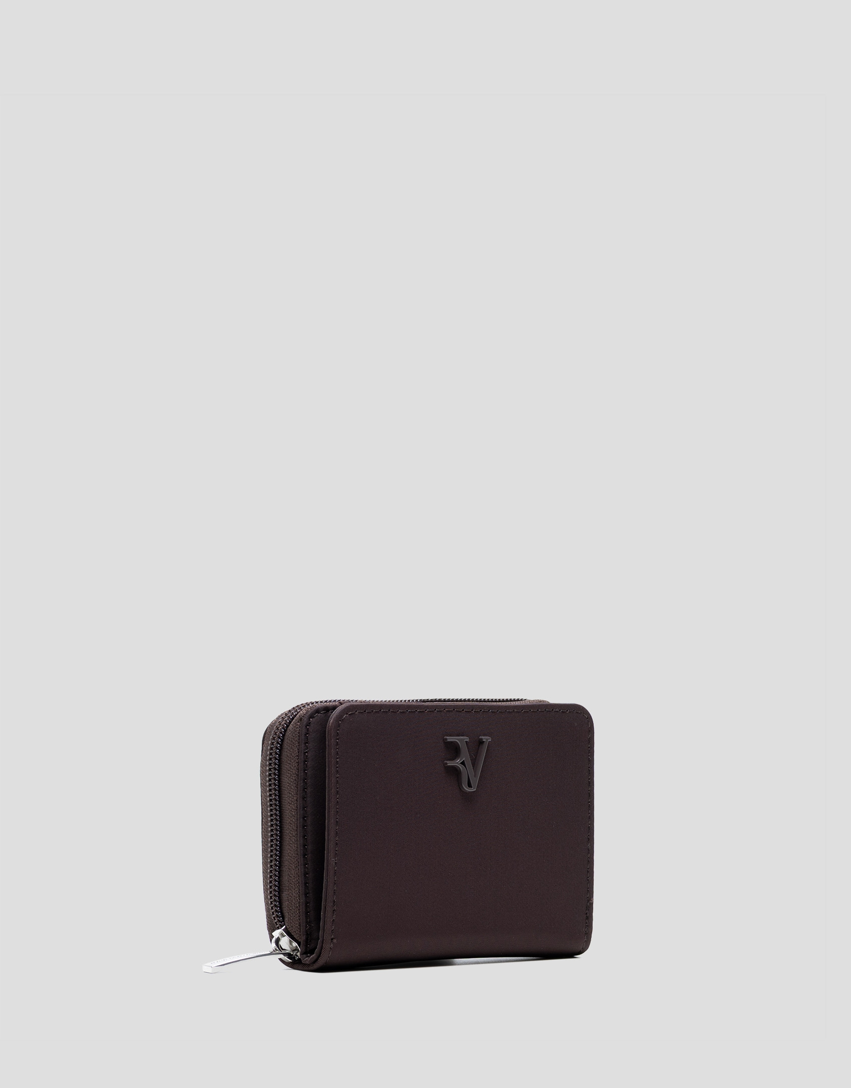 Brown nylon purple coin purse - Gift Guide | Roberto Verino