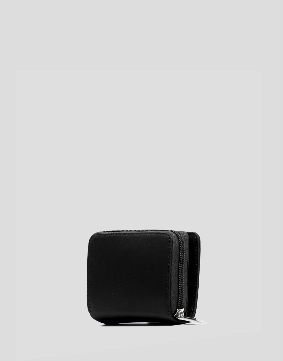 Cartera monedero Violeta nailon negro - Mujer | Roberto Verino