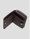 Brown nylon purple coin purse - Gift Guide | Roberto Verino
