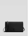 Cartera bandolera Violeta nailon negro | Roberto Verino