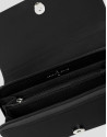 Cartera bandolera Violeta nailon negro | Roberto Verino
