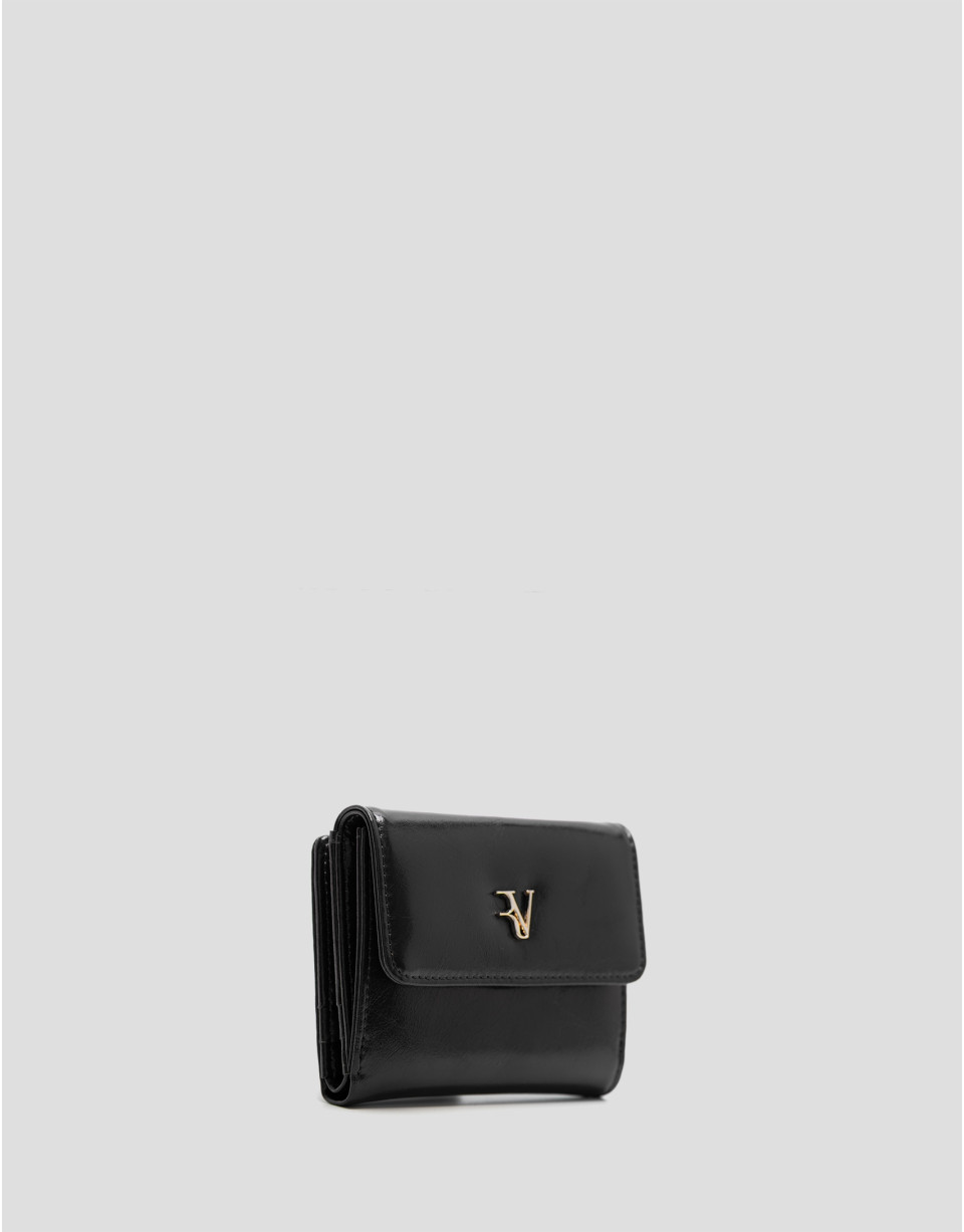Cartera Margot Mini piel craquelada negra | Roberto Verino