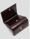 Cartera Margot Mini piel craquelada burdeos | Roberto Verino