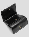 Cartera Margot Mini piel craquelada negra | Roberto Verino