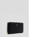 Bruna Maxi wallet in black grained leather | Roberto Verino