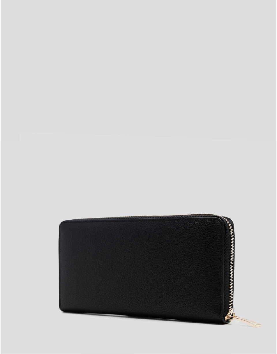 Cartera Bruna Maxi piel granulada negra - Mujer | Roberto Verino
