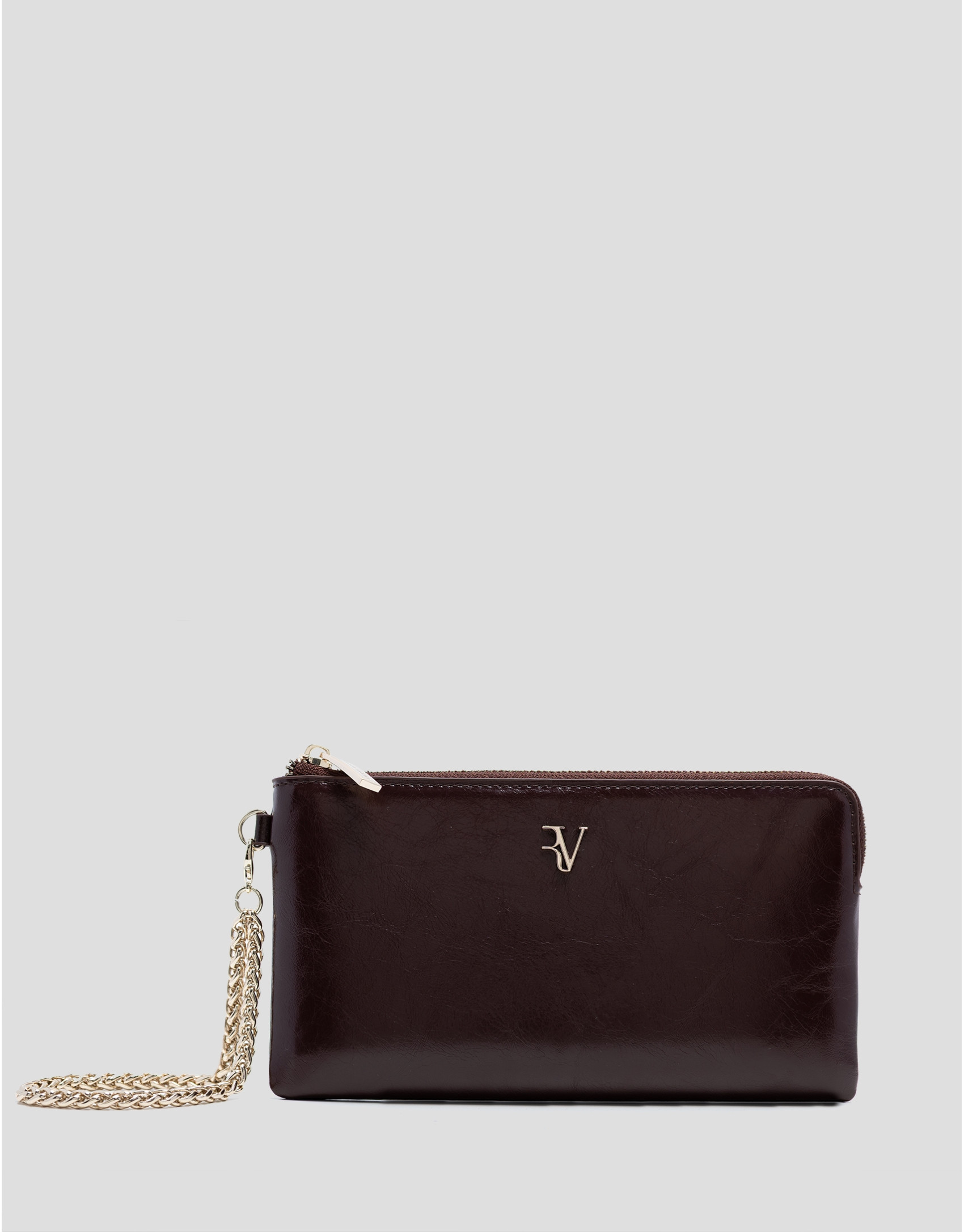 Cartera con cadena Margot en piel craquelada ... | Roberto Verino