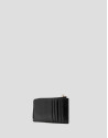 Margot black crackled leather card holder | Roberto Verino