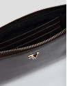 Margot burgundy crackled leather chain wallet | Roberto Verino