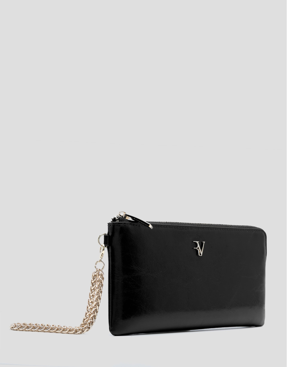 Cartera con cadena Margot en piel craquelada ... | Roberto Verino