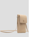 Bolso portamóvil Violeta nailon beige | Roberto Verino