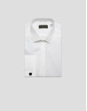 Camisa vestir slim diamante blanco puño gemelo | Roberto Verino