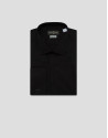 Camisa vestir slim negro puño gemelo - Hombre | Roberto Verino