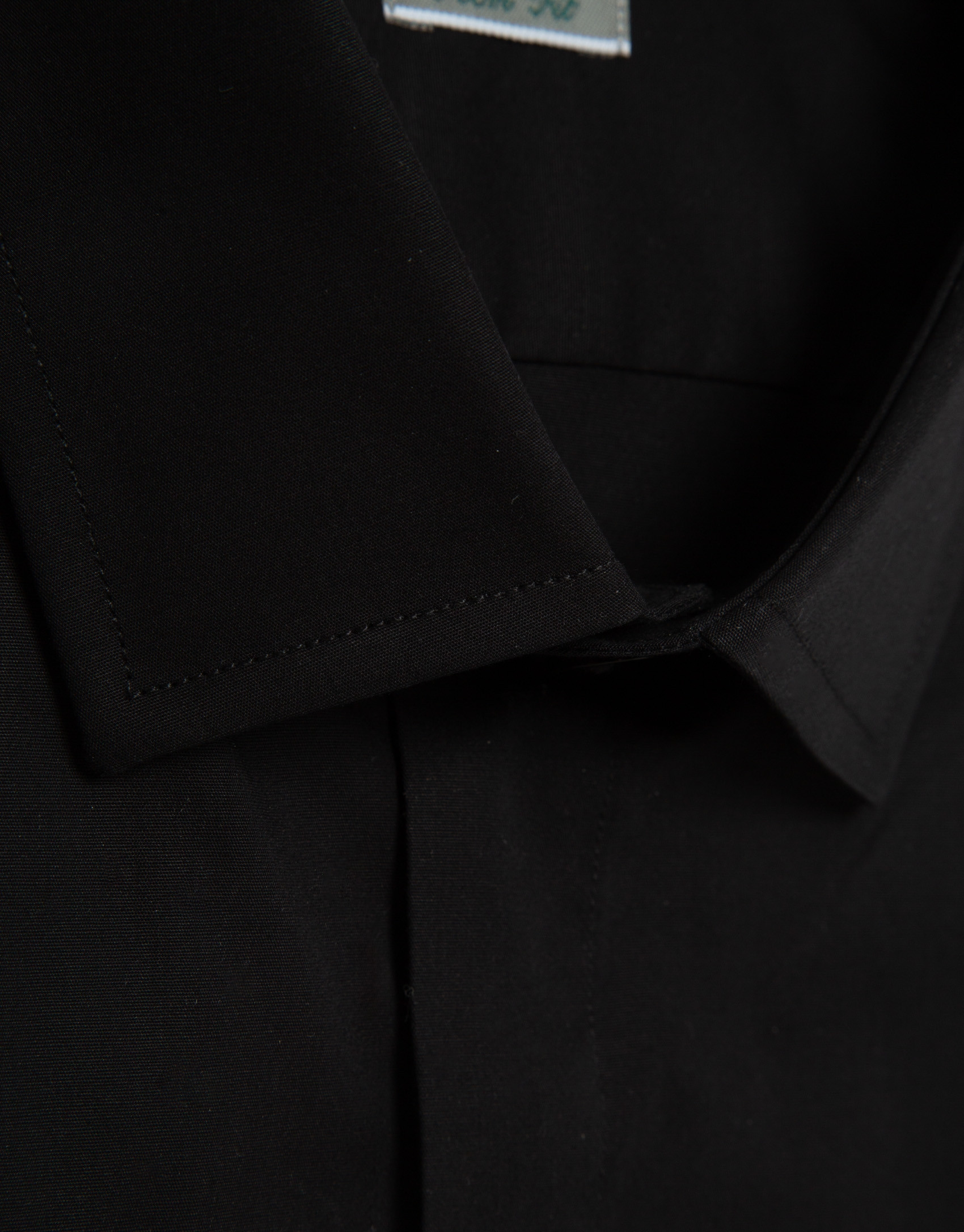 Camisa vestir slim negro puño gemelo - Hombre | Roberto Verino
