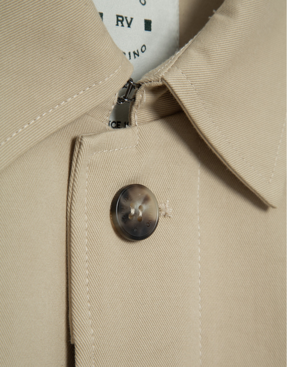 Gabardina manga ranglan beige - Hombre - PV2026 | Roberto Verino