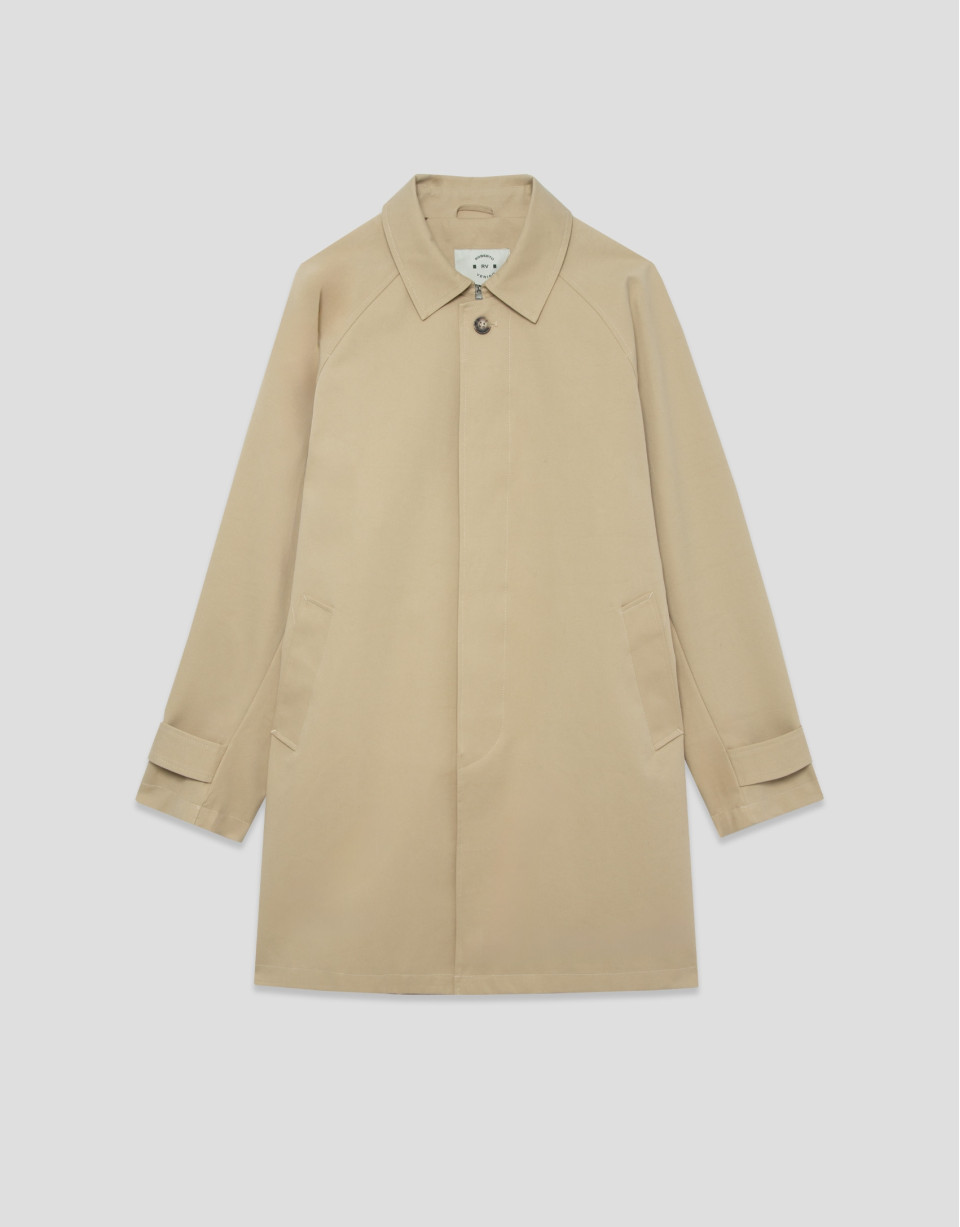 Gabardina manga ranglan beige - Hombre - PV2026 | Roberto Verino