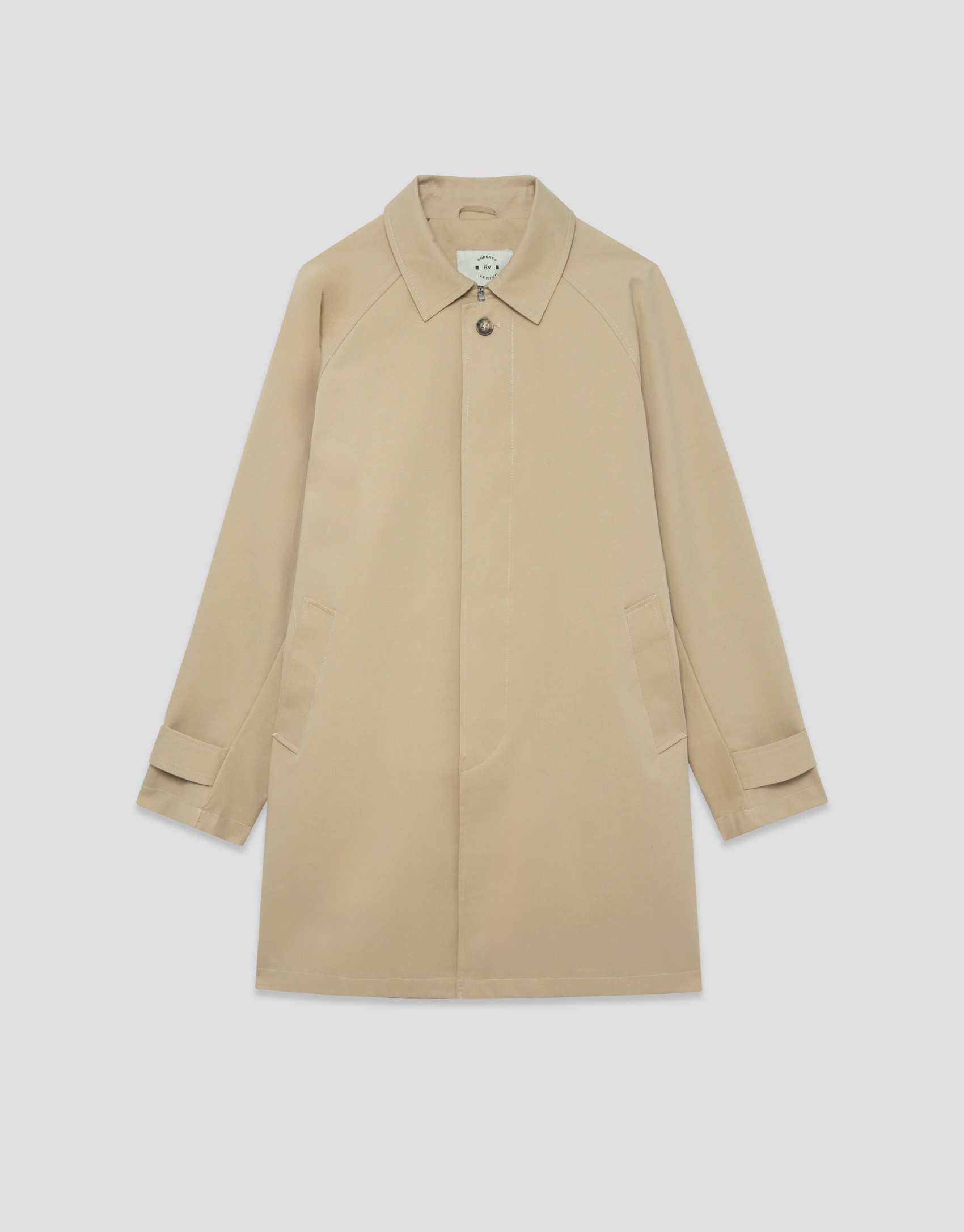 Gabardina manga ranglan beige - Hombre - PV2026 | Roberto Verino