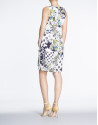 Floral print silk dress