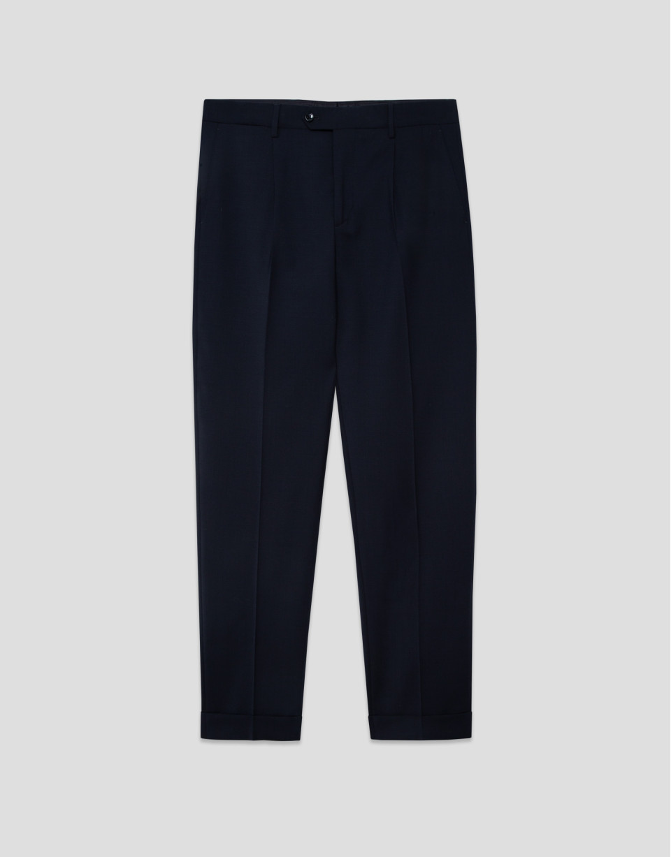 Navy dress trousers - Man - SS2026 | Roberto Verino