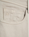 Beige dyed twill five-pocket trousers - Man | Roberto Verino