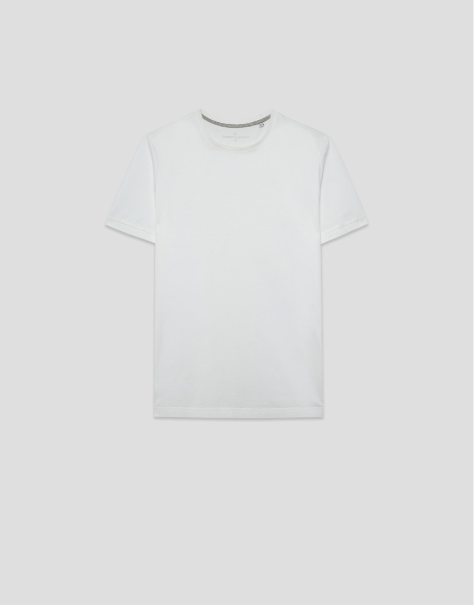 Camiseta mercerizada blanca - Hombre - PV2026 | Roberto Verino