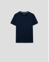 Camiseta mercerizada marino - Hombre - PV2026 | Roberto Verino