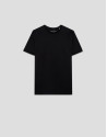 Black mercerised T-shirt - Gift Guide - AW2025 | Roberto Verino