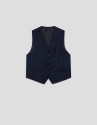 Dark blue blue wool waistcoat - Man - SS2026 | Roberto Verino