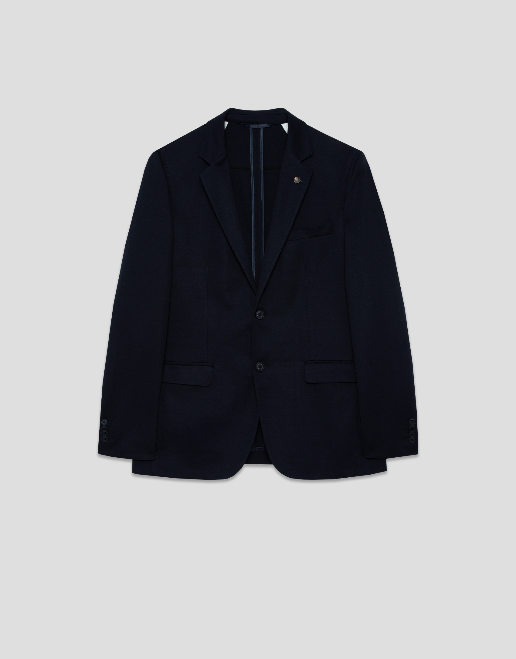 Navy blue Roman knit separate blazer - Man | Roberto Verino