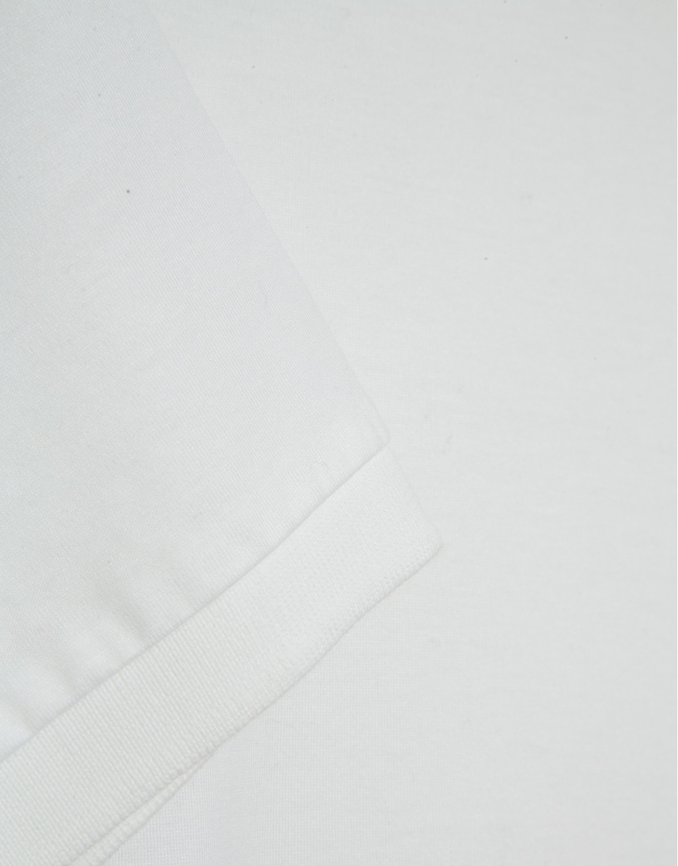 White mercerised T-shirt - Man - SS2026 | Roberto Verino