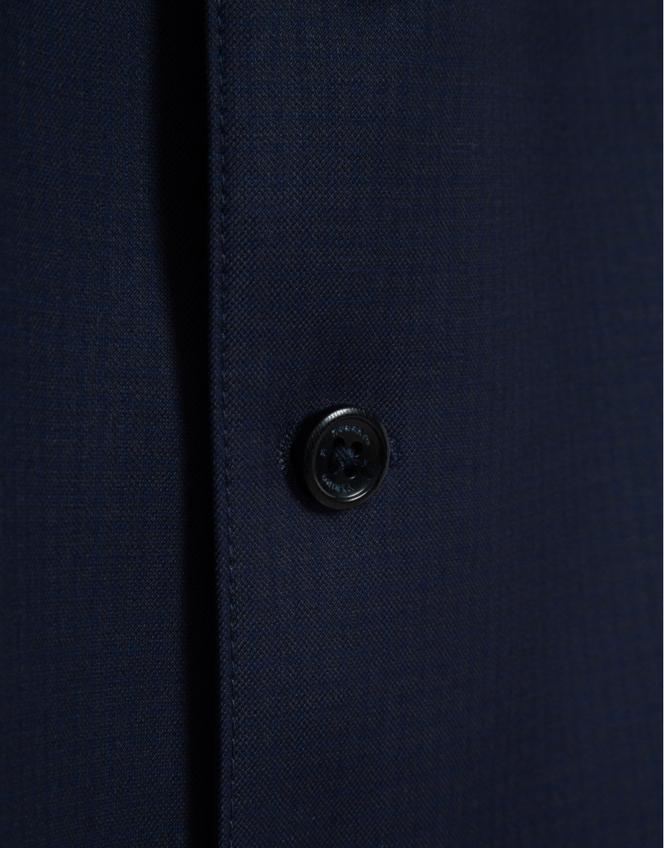 Chaleco de traje lana azul oscuro liso - Hombre | Roberto Verino