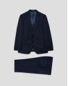 Traje half canvas slim fit liso marino - Hombre | Roberto Verino