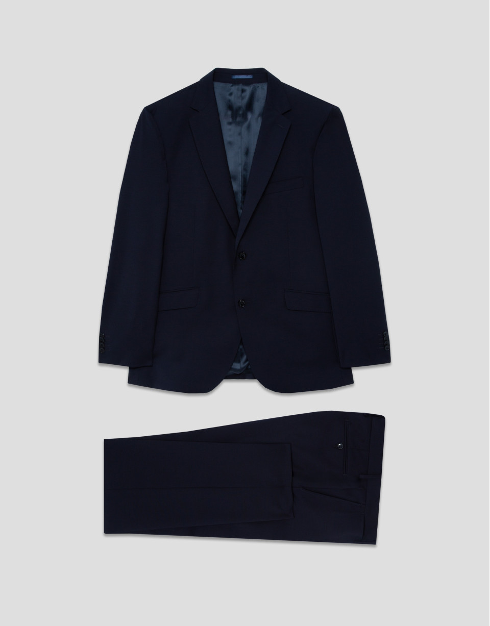 Traje half canvas regular fit azul oscuro | Roberto Verino