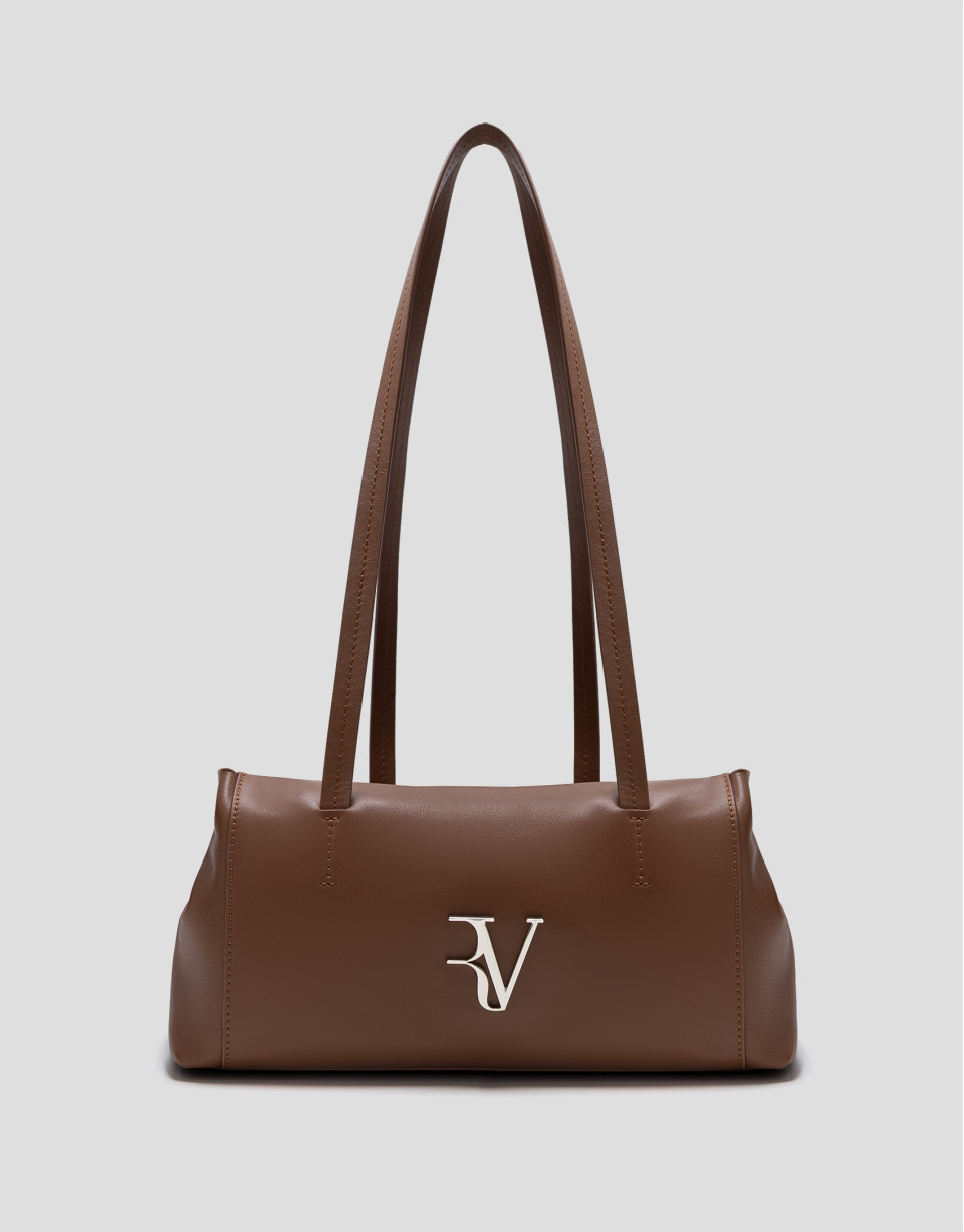 Bolso de hombro Megan Zipper piel marrón claro | Roberto Verino