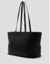 Bolso shopper Megan Zipper piel negro - Mujer | Roberto Verino