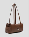 Bolso de hombro Megan Zipper piel marrón claro | Roberto Verino