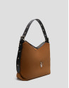 Bolso hobo Margot ante marrón - Mujer - PV2026 | Roberto Verino