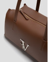 Bolso de hombro Megan Zipper piel marrón claro | Roberto Verino