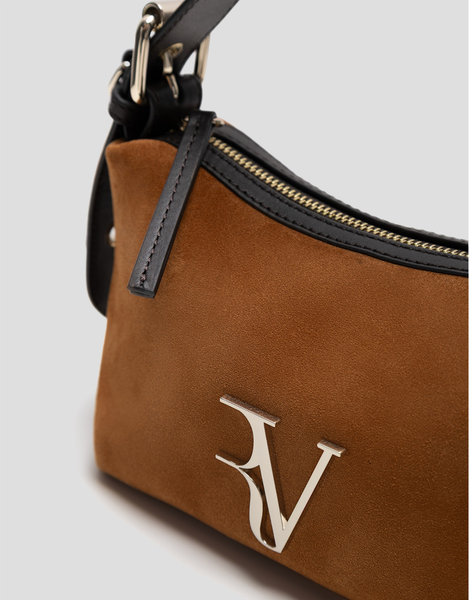 Bolso de mano Margot Mini ante marrón | Roberto Verino