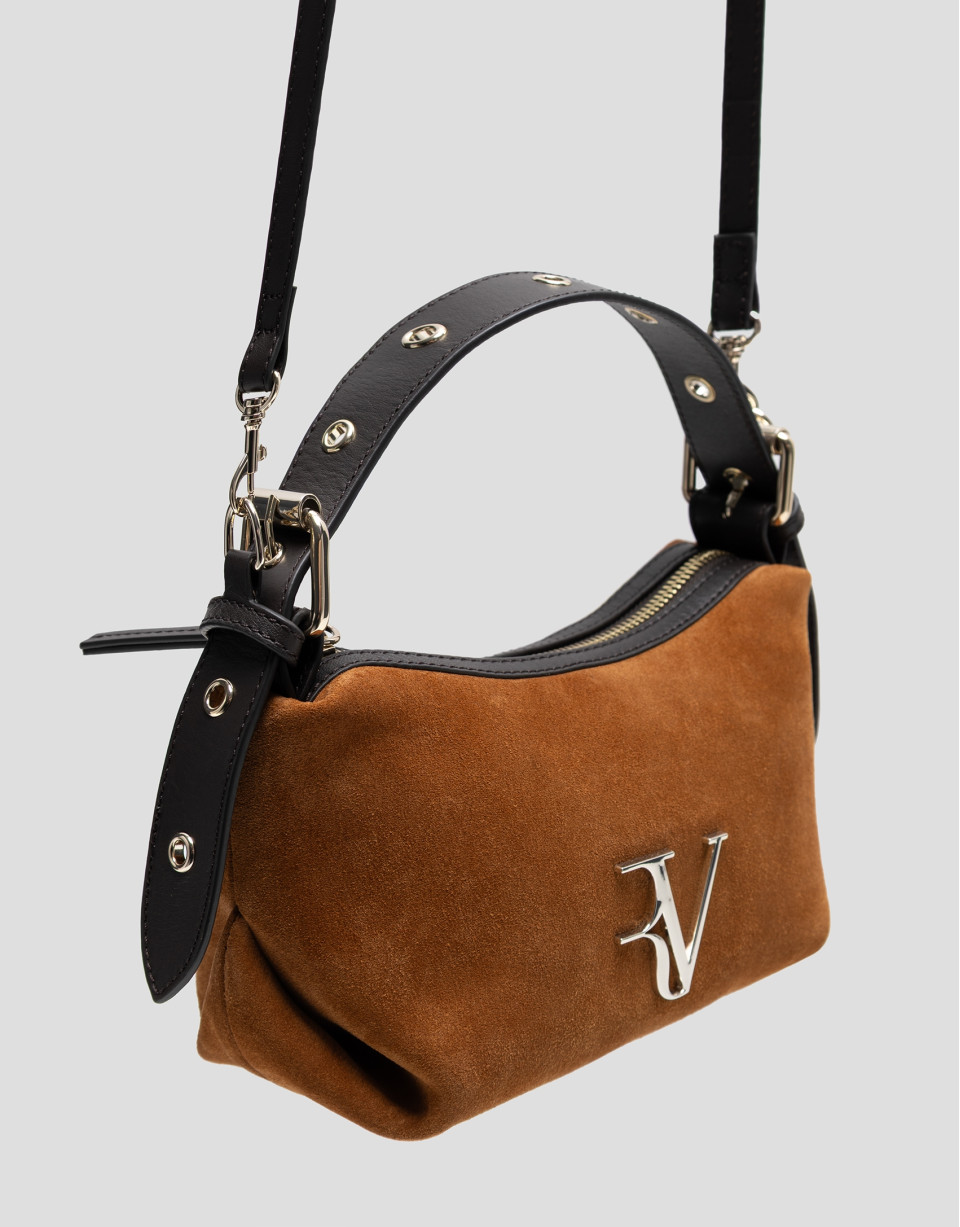 Margot Mini brown suede clutch bag - Gift Guide | Roberto Verino