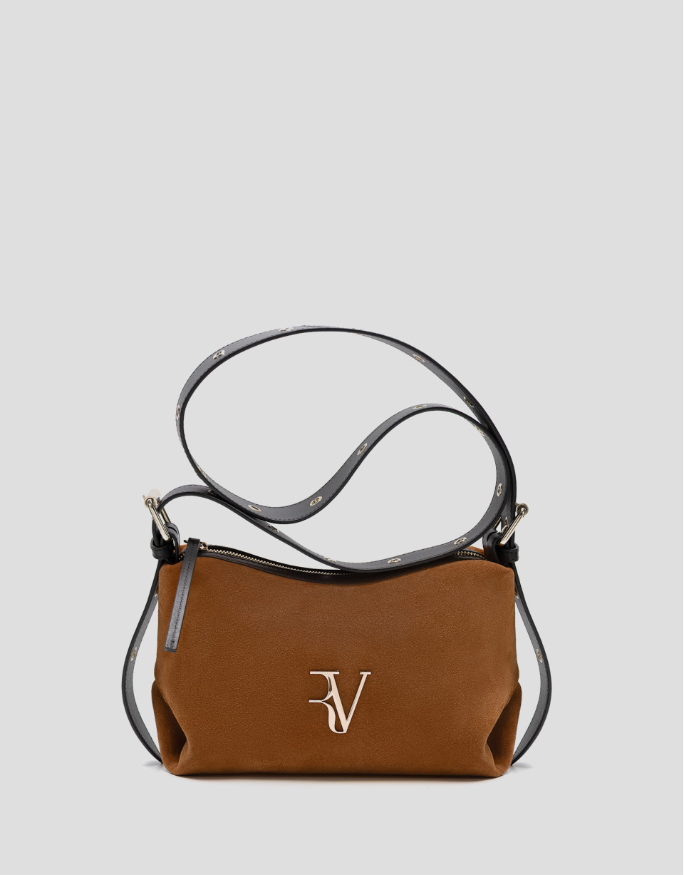 Margot brown suede shoulder bag - Gift Guide | Roberto Verino