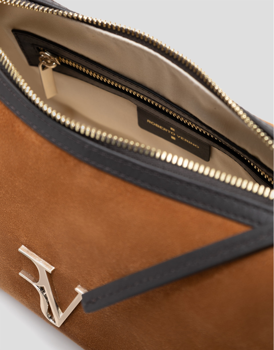 Bolso de hombro Margot ante marrón | Roberto Verino